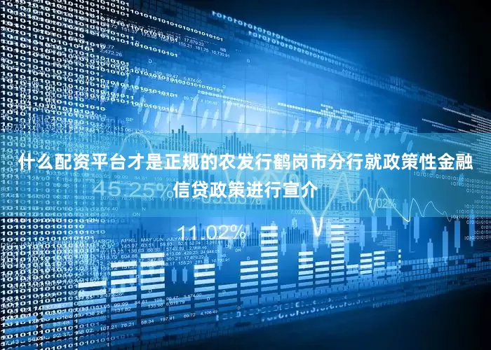什么配资平台才是正规的农发行鹤岗市分行就政策性金融信贷政策进行宣介